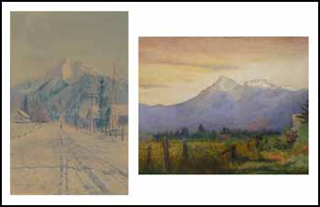 Evening, Mt. Cheam by Charles Warburton Young sold for $1,035