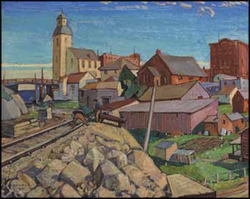 A Northern Town, Mattawa, Ontario by Arthur Lismer vendu pour $324,500