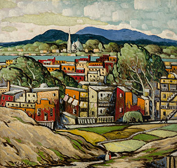 Vue de Longueuil by Marc-Aurèle Fortin sold for $109,250