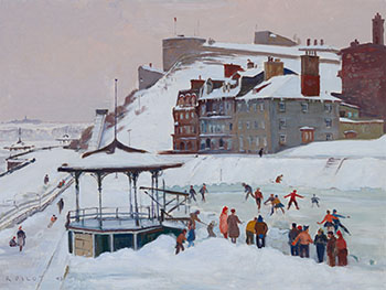 The Skating Rink, Dufferin Terrace by Robert Wakeham Pilot vendu pour $109,250