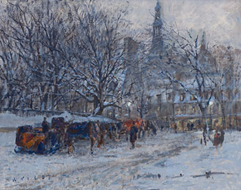 Twilight, Place d'Armes, Quebec by Robert Wakeham Pilot vendu pour $205,250