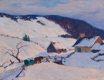 Evening Glow, Laurentians (Dernières lueurs) by Clarence Alphonse Gagnon vendu pour $451,250