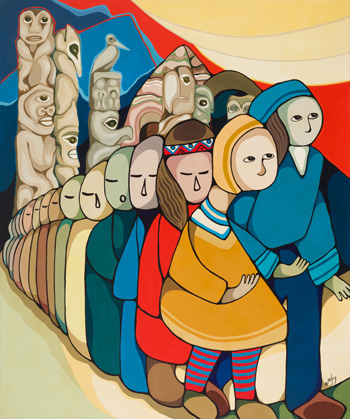 Cultural Identity by Daphne Odjig sold for $109,250
