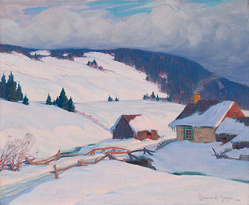 Scène d’hiver by Clarence Alphonse Gagnon sold for $481,250
