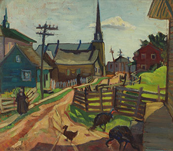 Quebec Village by Kathleen Frances Daly Pepper sold for $22,500