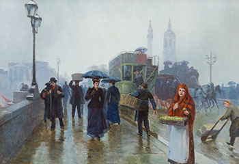 On London Bridge by Frederic Marlett Bell-Smith vendu pour $43,250