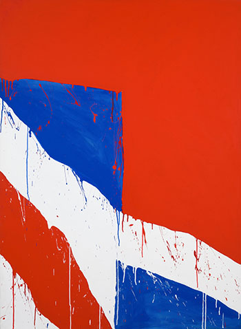 Sans titre (Série Bleu blanc rouge) by Serge Lemoyne vendu pour $49,250