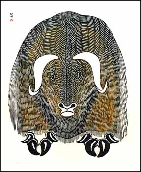 Omingmungjuaq by Kananginak Pootoogook sold for $1,265