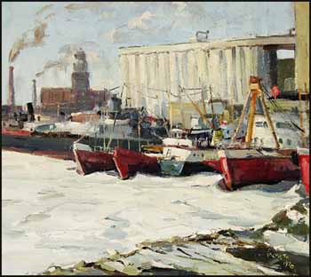 Port de Québec by Francesco (Frank) Iacurto sold for $3,803