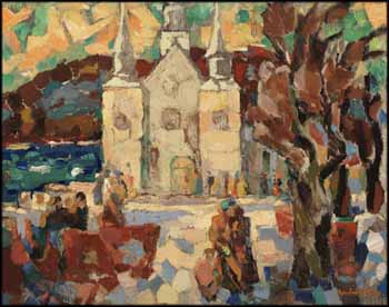 À Sainte-Famille, Île d'Orléans by Andre Charles Bieler sold for $5,310