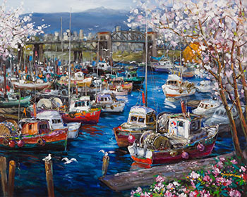 False Creek Waterfront by Tin Yan Chan sold for $2,500