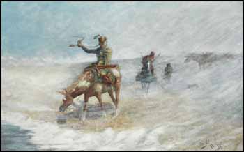 Braving the Blizzard by John I. Innes sold for $26,325