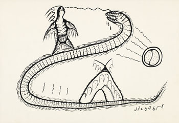Shaking Tent by Joshim Kakegamic sold for $750