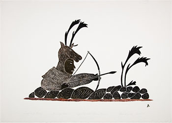 Disguised Archer by Lipa Pitsiulak sold for $1,375