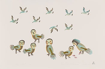 Affinity with the Spirit by 	Malaya Akulukjuk sold for $750