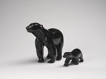 Polar Bear and Cub by Henry Evaluardjuk sold for $3,125