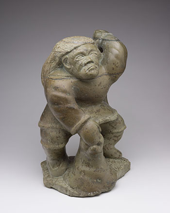 Seal Hunter by Aqjangajuk (Axangayu) Shaa sold for $1,000