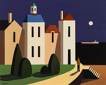 Night at Ship's Point - De Chirico Beach by Andy Wooldridge sold for $3,750