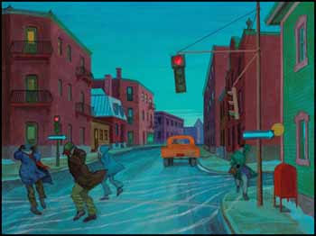 Rue Saint-Antoine, Montreal by Phillip Henry Howard Surrey vendu pour $9,945