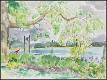 Red Sail, St. James, Barbados by Rebecca Perehudoff sold for $500