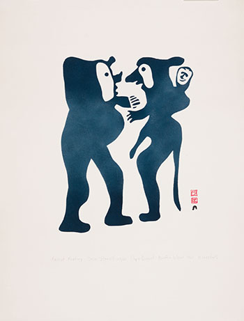 Ancient Meeting by  Kiakshuk sold for $3,125