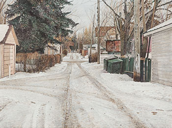 Red Roof Tops by Wilf Perreault sold for $6,875