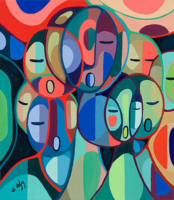 Aurora Borealis by Daphne Odjig sold for $49,250