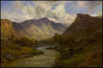 The Tay near Dunkeld by Alfred de Breanski Sr. vendu pour $20,700