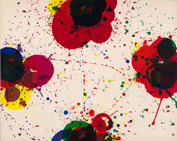 Red Again by Sam Francis vendu pour $2,500