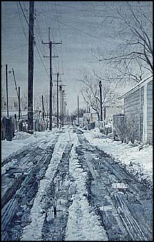 Early Spring in Saskatoon by Wilf Perreault sold for $4,025