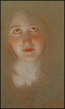 Untitled - Portrait by Frederick Sproston Challener sold for $460