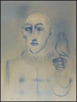 Jester with Toy Bird by Jack Nicols sold for $468