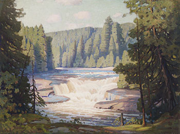 Falls on the Bow River by Frederick Henry Brigden sold for $2,000