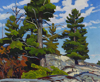 Top of the Hill by Frederick Stanley Haines sold for $5,625