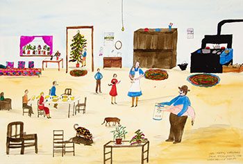 1923, Merry Christmas by Irene McCaugherty sold for $500