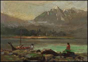Figures by the Lake by John I. Innes sold for $3,218