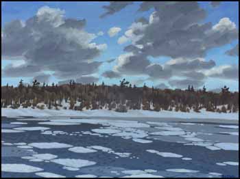 Winter Landscape by Bruno Joseph Bobak sold for $7,605