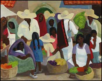 Street in Mexico by Muriel Yvonne McKague Housser vendu pour $7,605