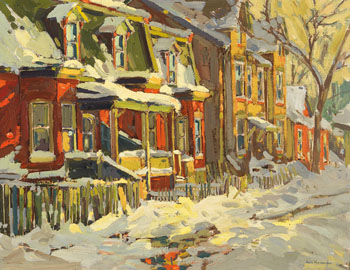 Street, Houses, Don Jail by Arto Yuzbasiyan sold for $2,500