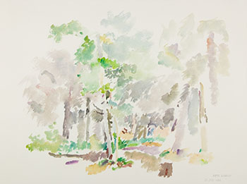 In Woods Near Emma Lake by Reta Madeline Cowley sold for $188