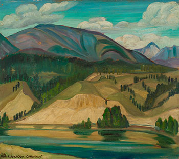 Windermere Lake, BC / Harbour Scene (verso) by Nan (Anna Getrude Lawson) Cheney sold for $2,813