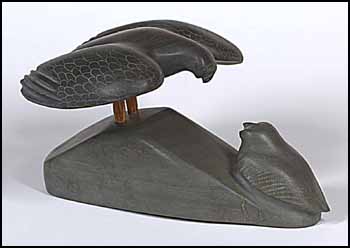 Owl Returning to Young by Joe Aragootina sold for $1,725