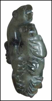 Transformation Bear and Child by Unidentified Inuit Artist sold for $4,600