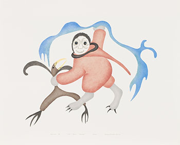 The Right Dream by Agnes Nanogak Goose sold for $156