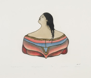 Proud Young Woman by Pitaloosie Saila sold for $1,000