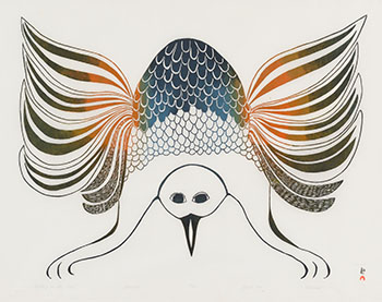 Settling on the Nest by Pitaloosie Saila sold for $250