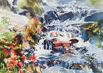 The Red Stone by Jerry Heine sold for $625