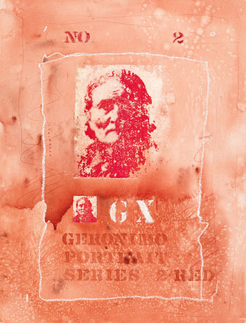 Geronimo no. 2 by Carl Beam sold for $2,375