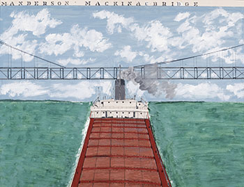 M. Anderson Mackinac Bridge by Angus Trudeau sold for $3,750