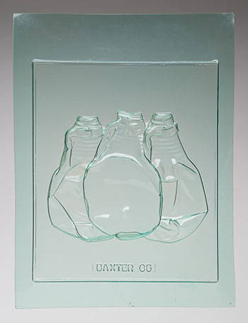 Clear Still Life - 3 Crushed Bottles by Iain Baxter sold for $3,438